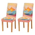 thumbnail image 1 of Yayeee 2 Pack Dining Chair Covers Stretch Parson Chairs Slipcovers Seat Protector, Goldfish, 1 of 6