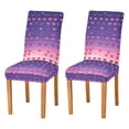 thumbnail image 1 of Yayeee 2 Pack Dining Chair Covers Stretch Parson Chairs Slipcovers Seat Protector, Gradient Love, 1 of 6