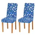 thumbnail image 1 of Yayeee 2 Pack Dining Chair Covers Stretch Parson Chairs Slipcovers Seat Protector, Green Dots, 1 of 6