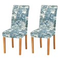 thumbnail image 1 of Yayeee 2 Pack Dining Chair Covers Stretch Parson Chairs Slipcovers Seat Protector, Green Flourishing Garden, 1 of 6
