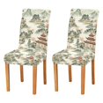 thumbnail image 1 of Yayeee 2 Pack Dining Chair Covers Stretch Parson Chairs Slipcovers Seat Protector, Green Mountain Pattern, 1 of 6