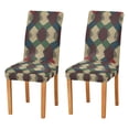 thumbnail image 1 of Yayeee 2 Pack Dining Chair Covers Stretch Parson Chairs Slipcovers Seat Protector, Green Tartan Pattern, 1 of 6