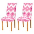 thumbnail image 1 of Yayeee 2 Pack Dining Chair Covers Stretch Parson Chairs Slipcovers Seat Protector, Heart Geometric, 1 of 6