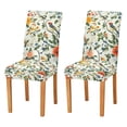 thumbnail image 1 of Yayeee 2 Pack Dining Chair Covers Stretch Parson Chairs Slipcovers Seat Protector, Light Green Floral Pattern, 1 of 6