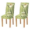 thumbnail image 1 of Yayeee 2 Pack Dining Chair Covers Stretch Parson Chairs Slipcovers Seat Protector, Light Green Martini, 1 of 6