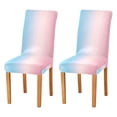 thumbnail image 1 of Yayeee 2 Pack Dining Chair Covers Stretch Parson Chairs Slipcovers Seat Protector, Light Pink Gradient, 1 of 6