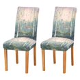 thumbnail image 1 of Yayeee 2 Pack Dining Chair Covers Stretch Parson Chairs Slipcovers Seat Protector, Night Deer, 1 of 6