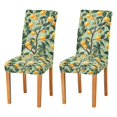 thumbnail image 1 of Yayeee 2 Pack Dining Chair Covers Stretch Parson Chairs Slipcovers Seat Protector, Orange Tree, 1 of 6