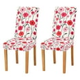 thumbnail image 1 of Yayeee 2 Pack Dining Chair Covers Stretch Parson Chairs Slipcovers Seat Protector, Pink Floral, 1 of 6
