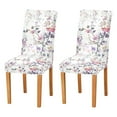 thumbnail image 1 of Yayeee 2 Pack Dining Chair Covers Stretch Parson Chairs Slipcovers Seat Protector, Purple Wildflowers, 1 of 6
