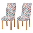 thumbnail image 1 of Yayeee 2 Pack Dining Chair Covers Stretch Parson Chairs Slipcovers Seat Protector, Red Art Pattern, 1 of 6