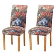 thumbnail image 1 of Yayeee 2 Pack Dining Chair Covers Stretch Parson Chairs Slipcovers Seat Protector, Red Vibrant Flowers, 1 of 6