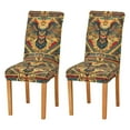 thumbnail image 1 of Yayeee 2 Pack Dining Chair Covers Stretch Parson Chairs Slipcovers Seat Protector, Retro Abstract Eagle, 1 of 6