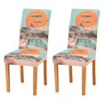 thumbnail image 1 of Yayeee 2 Pack Dining Chair Covers Stretch Parson Chairs Slipcovers Seat Protector, Retro UFO, 1 of 6