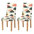 thumbnail image 1 of Yayeee 2 Pack Dining Chair Covers Stretch Parson Chairs Slipcovers Seat Protector, Simple Clouds, 1 of 6