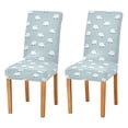 thumbnail image 1 of Yayeee 2 Pack Dining Chair Covers Stretch Parson Chairs Slipcovers Seat Protector, Simple Sheep Pattern, 1 of 6