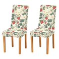 thumbnail image 1 of Yayeee 2 Pack Dining Chair Covers Stretch Parson Chairs Slipcovers Seat Protector, Small Strawberry Pattern, 1 of 6
