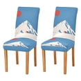 thumbnail image 1 of Yayeee 2 Pack Dining Chair Covers Stretch Parson Chairs Slipcovers Seat Protector, Snow Mountain, 1 of 6