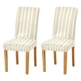 thumbnail image 1 of Yayeee 2 Pack Dining Chair Covers Stretch Parson Chairs Slipcovers Seat Protector, Soft Brown Abstract Pattern, 1 of 6