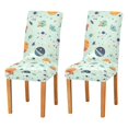 thumbnail image 1 of Yayeee 2 Pack Dining Chair Covers Stretch Parson Chairs Slipcovers Seat Protector, Space Patterns, 1 of 6