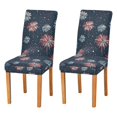 thumbnail image 1 of Yayeee 2 Pack Dining Chair Covers Stretch Parson Chairs Slipcovers Seat Protector, Starry Fireworks Pattern, 1 of 6