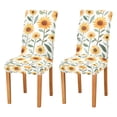 thumbnail image 1 of Yayeee 2 Pack Dining Chair Covers Stretch Parson Chairs Slipcovers Seat Protector, Sunflowers and Leaves Pattern, 1 of 6