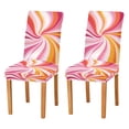 thumbnail image 1 of Yayeee 2 Pack Dining Chair Covers Stretch Parson Chairs Slipcovers Seat Protector, Swirling Lines, 1 of 6