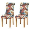 thumbnail image 1 of Yayeee 2 Pack Dining Chair Covers Stretch Parson Chairs Slipcovers Seat Protector, Vibrant Floral, 1 of 6