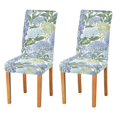 thumbnail image 1 of Yayeee 2 Pack Dining Chair Covers Stretch Parson Chairs Slipcovers Seat Protector, Vibrant Hydrangeas Pattern, 1 of 6