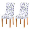 thumbnail image 1 of Yayeee 2 Pack Dining Chair Covers Stretch Parson Chairs Slipcovers Seat Protector, Watercolor Lavender Pattern, 1 of 6