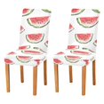 thumbnail image 1 of Yayeee 2 Pack Dining Chair Covers Stretch Parson Chairs Slipcovers Seat Protector, Watermelon Pattern, 1 of 6
