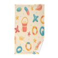 thumbnail image 1 of Yayeee 2 Pack Hand Towels for Bathroom 100% Cotton 16" x 28" Soft Absorbent Kitchen Towel, Beach Pattern, 1 of 7
