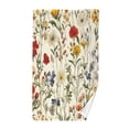thumbnail image 1 of Yayeee 2 Pack Hand Towels for Bathroom 100% Cotton 16" x 28" Soft Absorbent Kitchen Towel, Beige Floral, 1 of 7