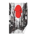 thumbnail image 1 of Yayeee 2 Pack Hand Towels for Bathroom 100% Cotton 16" x 28" Soft Absorbent Kitchen Towel, Black Streets, 1 of 7