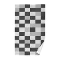 thumbnail image 1 of Yayeee 2 Pack Hand Towels for Bathroom 100% Cotton 16" x 28" Soft Absorbent Kitchen Towel, Black and Gray Plaid Pattern, 1 of 7
