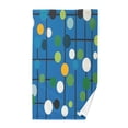 thumbnail image 1 of Yayeee 2 Pack Hand Towels for Bathroom 100% Cotton 16" x 28" Soft Absorbent Kitchen Towel, Blue Abstract, 1 of 7