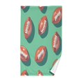 thumbnail image 1 of Yayeee 2 Pack Hand Towels for Bathroom 100% Cotton 16" x 28" Kitchen Towel, Brown American Footballs, 1 of 7