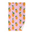 thumbnail image 1 of Yayeee 2 Pack Hand Towels for Bathroom 100% Cotton 16" x 28" Soft Absorbent Kitchen Towel, Cartoon Oranges, 1 of 7