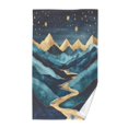thumbnail image 1 of Yayeee 2 Pack Hand Towels for Bathroom 100% Cotton 16" x 28" Kitchen Towel, Dark Mountains, 1 of 7