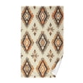 thumbnail image 1 of Yayeee 2 Pack Hand Towels for Bathroom 100% Cotton 16" x 28" Soft Absorbent Kitchen Towel, Geometric Designs, 1 of 7