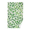 thumbnail image 1 of Yayeee 2 Pack Hand Towels for Bathroom 100% Cotton 16" x 28" Soft Absorbent Kitchen Towel, Green Dot Triangles Pattern, 1 of 7