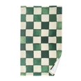 thumbnail image 1 of Yayeee 2 Pack Hand Towels for Bathroom 100% Cotton 16" x 28" Soft Absorbent Kitchen Towel, Green and White Plaid Pattern, 1 of 7