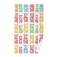 thumbnail image 1 of Yayeee 2 Pack Hand Towels for Bathroom 100% Cotton 16" x 28" Soft Absorbent Kitchen Towel, Gummy Bear Pattern, 1 of 7