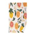 thumbnail image 1 of Yayeee 2 Pack Hand Towels for Bathroom 100% Cotton 16" x 28" Soft Absorbent Kitchen Towel, Orange Slices, 1 of 7