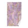 thumbnail image 1 of Yayeee 2 Pack Hand Towels for Bathroom 100% Cotton 16" x 28" Soft Absorbent Kitchen Towel, Pastel Pink Marble Pattern, 1 of 7