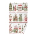 thumbnail image 1 of Yayeee 2 Pack Hand Towels for Bathroom 100% Cotton 16" x 28" Soft Absorbent Kitchen Towel, Red Christmas House, 1 of 7