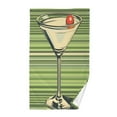 thumbnail image 1 of Yayeee 2 Pack Hand Towels for Bathroom 100% Cotton 16" x 28" Kitchen Towel, Red Martini, 1 of 7