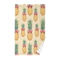 thumbnail image 1 of Yayeee 2 Pack Hand Towels for Bathroom 100% Cotton 16" x 28" Soft Absorbent Kitchen Towel, Sunshine Pineapples, 1 of 7