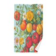 thumbnail image 1 of Yayeee 2 Pack Hand Towels for Bathroom 100% Cotton 16" x 28" Kitchen Towel, Vibrant Tomatoes, 1 of 7