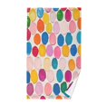 thumbnail image 1 of Yayeee 2 Pack Hand Towels for Bathroom 100% Cotton 16" x 28" Kitchen Towel, Watercolor Circles, 1 of 7